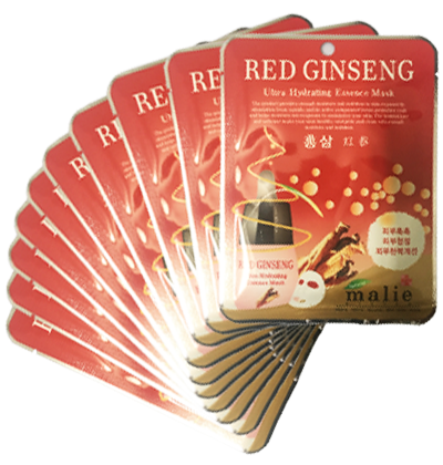 Bộ 10 Mặt nạ hồng sâm Hàn Quốc Malie dưỡng da trắng hồng