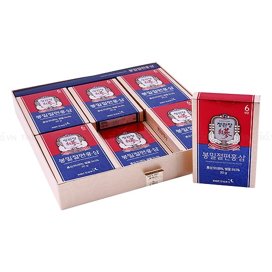 Sâm lát tẩm mật ong KGC cao cấp hộp 12 gói