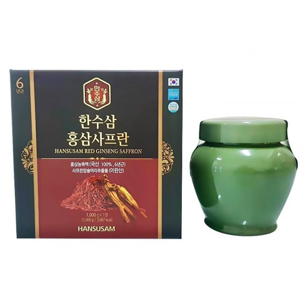 Cao Hồng Sâm Nhụy Hoa Nghệ Tây Hansusam Red Ginseng Saffron 1kg