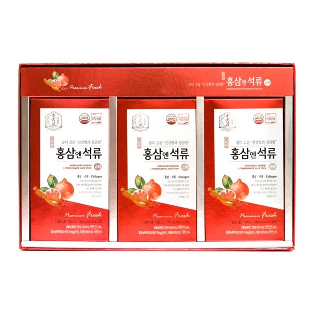Nước lựu hồng sâm collagen Daedong Hàn Quốc hộp 30 gói x 10ml