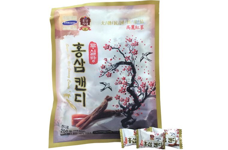 KẸO SÂM HÀN QUỐC KHÔNG ĐƯỜNG CÀNH ĐÀO 200G