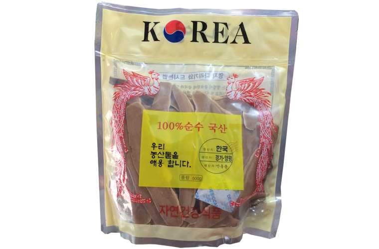 Nấm linh chi đỏ Hàn Quốc thái lát bịch 500g