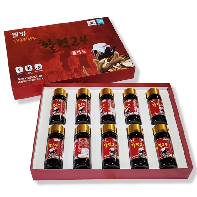 NƯỚC HỒNG SÂM NHUNG HƯƠU HÀN QUỐC 100ML X 10 CHAI 