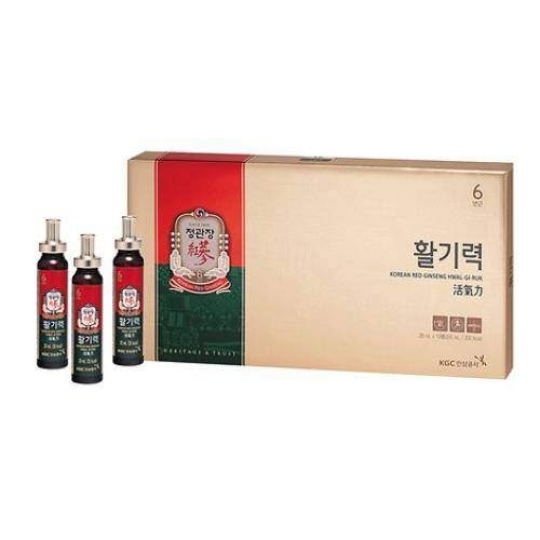 NƯỚC HỒNG SÂM KGC HỘP 10 ỐNG THỦY TINH