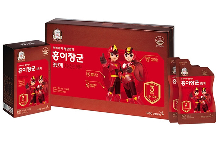 NƯỚC HỒNG SÂM KGC 3 CHILD CAO CẤP CHO TRẺ EM (30 GÓI X 20ML)