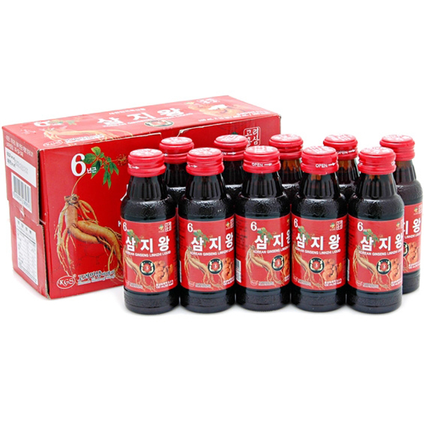 Nước hồng sâm linh chi KGS Hàn Quốc (Hộp 10 chai)