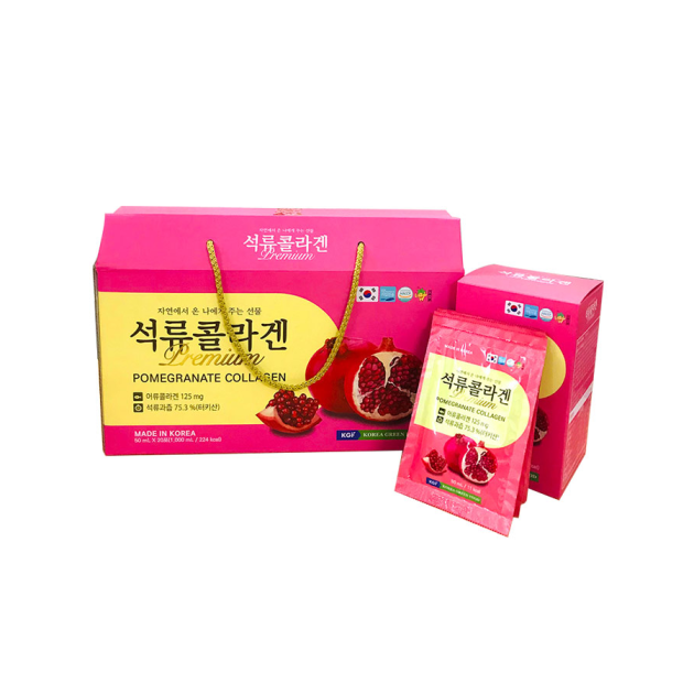 Nước Ép Lựu Nguyên Chất Premium Pomegranate Collagen (20 gói x 50ml)