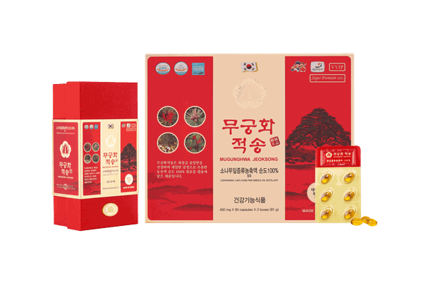 Tinh Dầu Thông Đỏ Chính Phủ MUGUNGHWA JEOKSONG cao cấp - 180 Viên