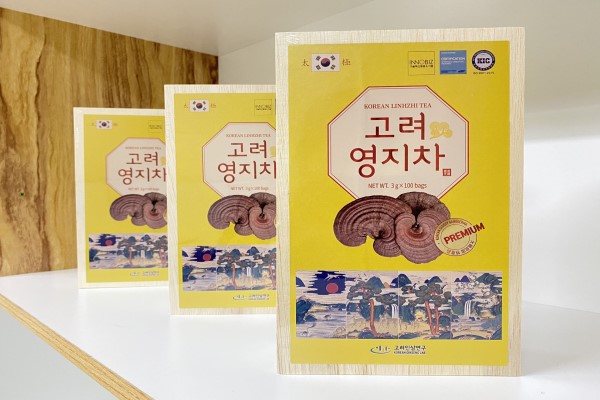 Trà linh chi Daedong hộp gỗ (100 gói x 3g)