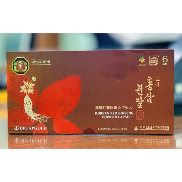 Viên Bột Hồng Sâm BIO 250g x 60 Viên