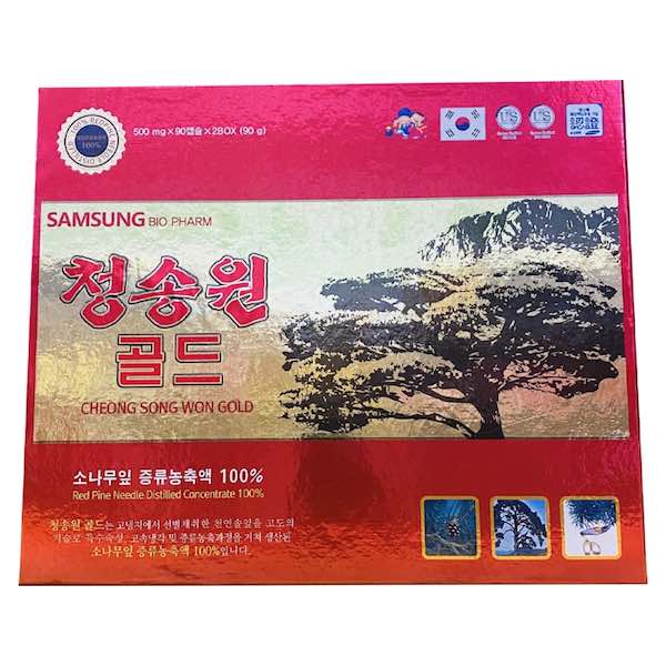 TINH DẦU THÔNG ĐỎ CHEONG SONG WON GOLD 180 VIÊN