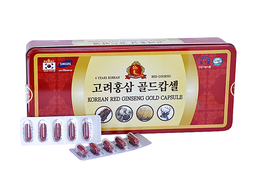Viên hồng sâm nhung hươu linh chi đông trùng hạ thảo insam Hàn Quốc 120 viên